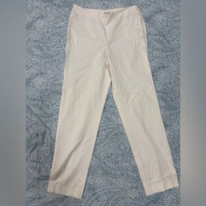 Brunello Cucinelli Cream Pants with Tan Trim